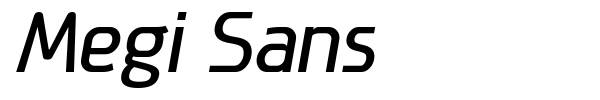 Megi Sans font preview